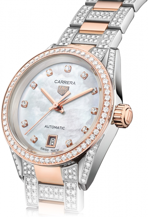  耀目升级 TAG HEUER泰格豪雅倾情呈献 卡莱拉系列（CARRERA）日历腕表的珠宝版本 
